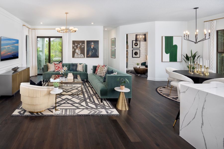 Representative furnished interior of a home built from the Livingstone by Mattamy Homes in Newfield, Palm City (Image 4).