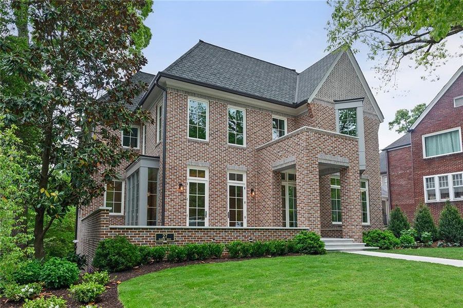 Front exterior of a new home in , Atlanta, GA, highlighting curb appeal (Image 25). Front exterior of a new home in , Atlanta, GA, highlighting curb appeal (Image 25).