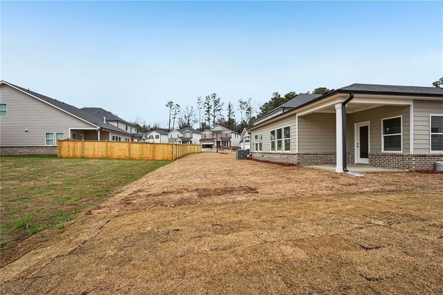 Exterior details and patio area of a home in Westmont Preserve, Powder Springs (Image 29). Exterior details and patio area of a home in Westmont Preserve, Powder Springs (Image 29).