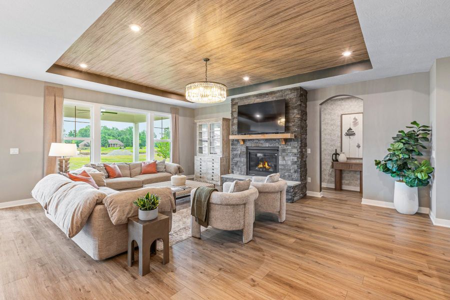 Representative furnished interior of a home built from the Calvin by Fischer Homes in Twin Lakes, Hoschton (Image 7). Representative furnished interior of a home built from the Calvin by Fischer Homes in Twin Lakes, Hoschton (Image 7).