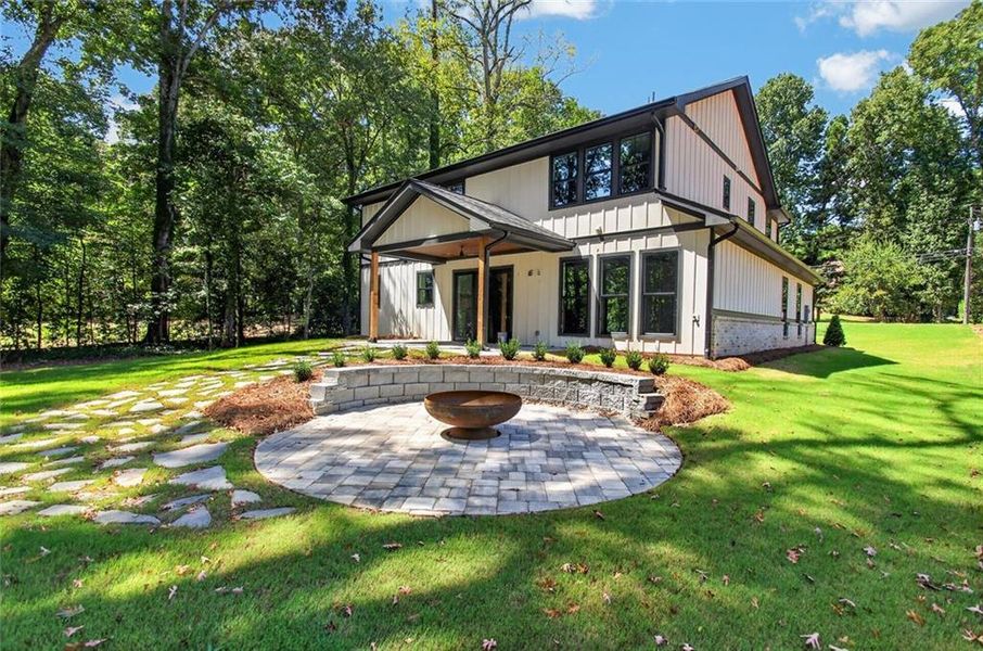 Exterior details and patio area of a home in , Stone Mountain (Image 40).