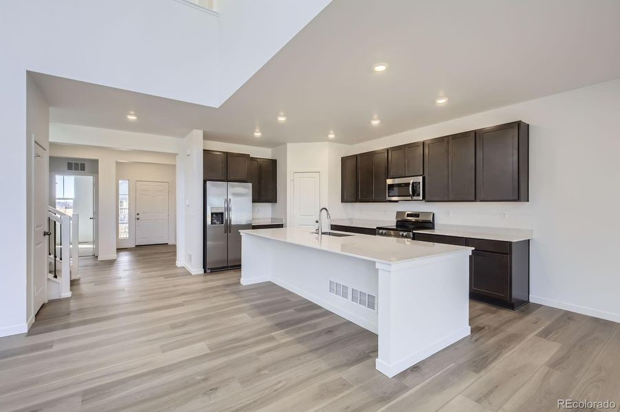 Furnished interior view inside a new home in Ledge Rock: The Monarch Collection, Johnstown (Image 5). Furnished interior view inside a new home in Ledge Rock: The Monarch Collection, Johnstown (Image 5).