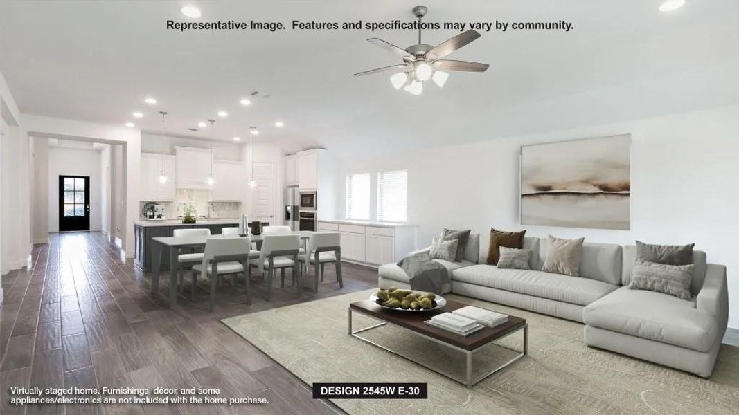 Furnished interior view inside a new home in M3 Ranch, Mansfield (Image 5).