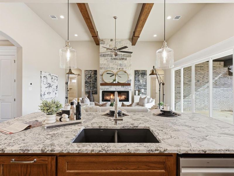 Furnished interior view inside a new home in , Granbury (Image 13).