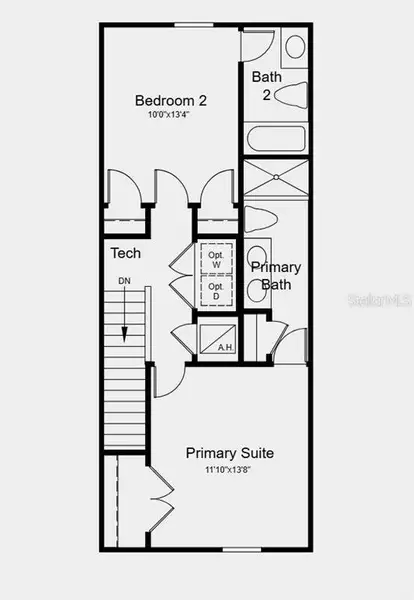 2D floor plan layout of this home in Skye Ranch Community Group Page, Sarasota, FL (Image 3).