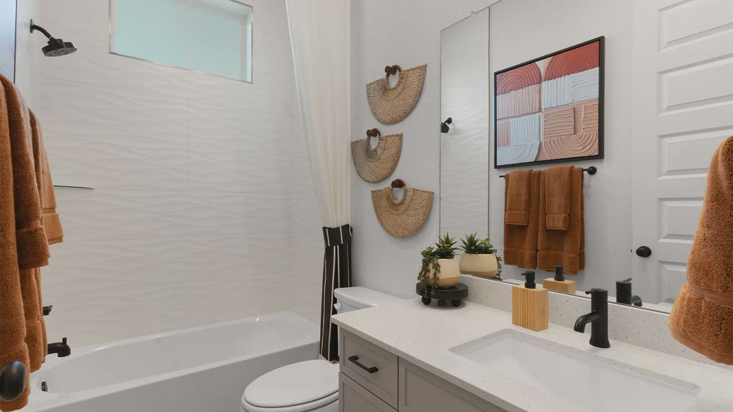 Representative furnished interior of a home built from the Hampton by Chesmar Homes in Crescent Bluff, Georgetown (Image 6).
