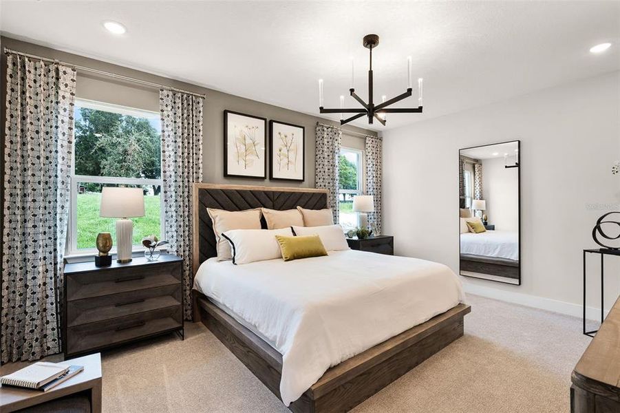 Furnished interior view inside a new home in Eden Crest, Apopka (Image 23). Furnished interior view inside a new home in Eden Crest, Apopka (Image 23).
