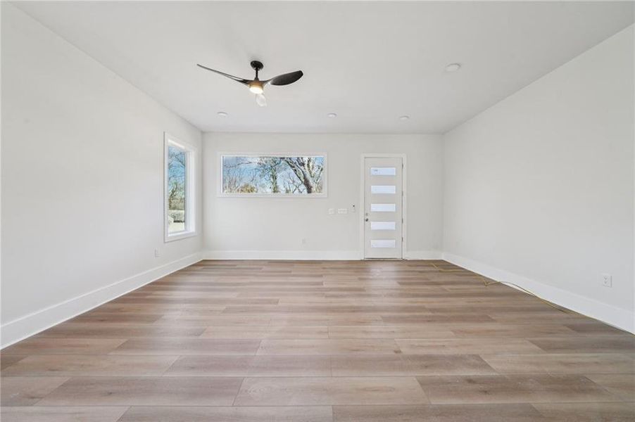 Spacious, unfurnished interior of a new home in , Atlanta (Image 17). Spacious, unfurnished interior of a new home in , Atlanta (Image 17).