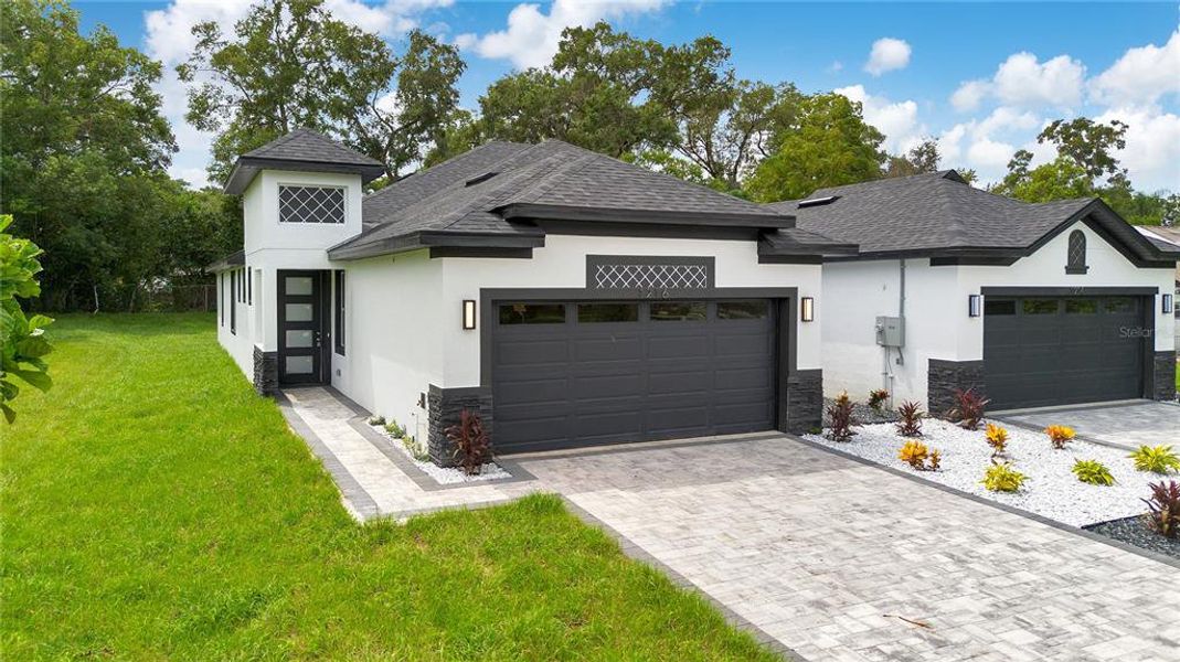 Front exterior of a new home in , Apopka, FL, highlighting curb appeal (Image 30).