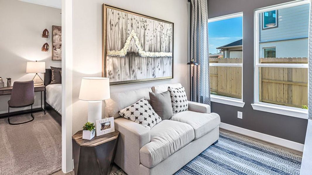 Furnished interior view inside a new home in Trillium, Richmond (Image 23). Furnished interior view inside a new home in Trillium, Richmond (Image 23).