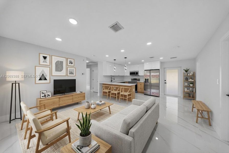 Furnished interior view inside a new home in , Lehigh Acres (Image 6).