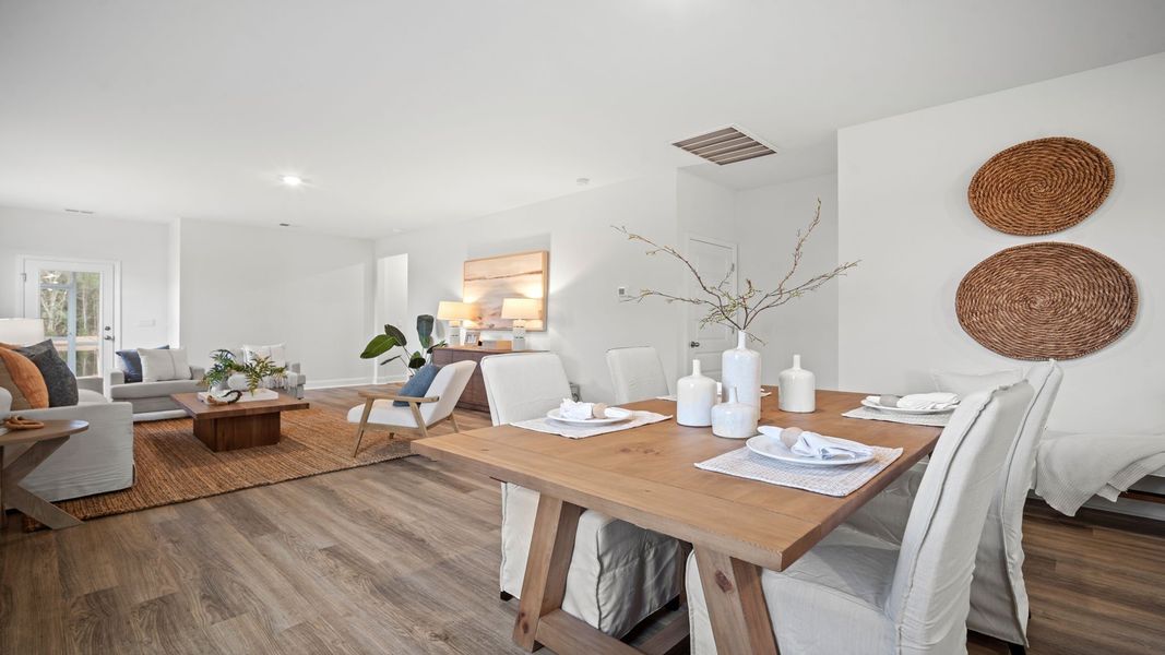 Representative furnished interior of a home built from the Hemingway-Exp by D.R. Horton in The Lakes at North Glynn, Brunswick (Image 10).