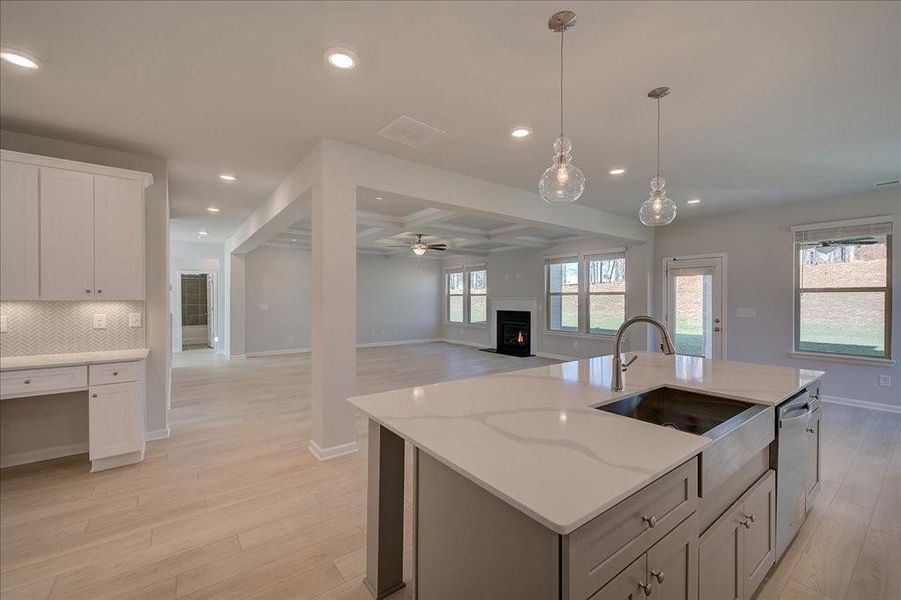 Furnished interior view inside a new home in Riverbend Overlook, Fayetteville (Image 7).