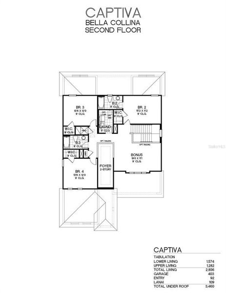 2D floor plan layout of this home in Crossroads at Kelly Park, Apopka, FL (Image 3). 2D floor plan layout of this home in Crossroads at Kelly Park, Apopka, FL (Image 3).