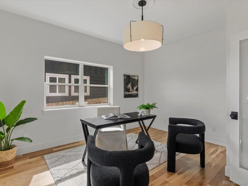 Furnished interior view inside a new home in , Denver (Image 33).