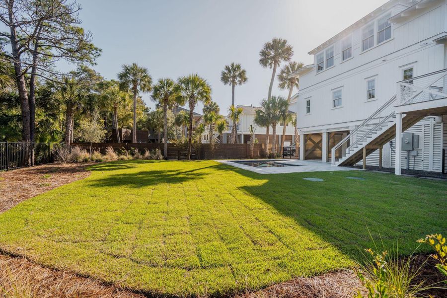 Exterior details and patio area of a home in , Folly Beach (Image 32).