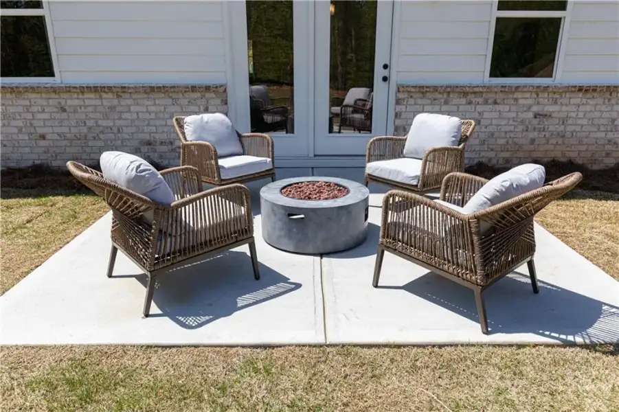 Exterior details and patio area of a home in Croftside Single Family Homes, Powder Springs (Image 30). Exterior details and patio area of a home in Croftside Single Family Homes, Powder Springs (Image 30).