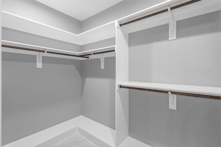 View of spacious closet