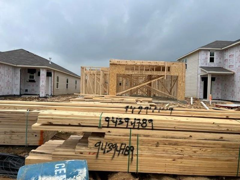 In-progress construction of a new home in Laurel Farms, Brookshire, TX (Image 19).