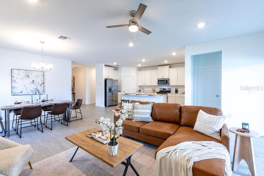 Furnished interior view inside a new home in Trailhead Landing, Alachua (Image 14).