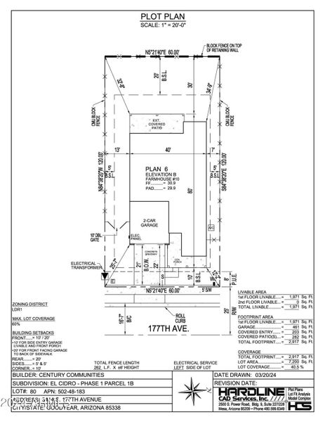 EL CIDRO 80 approved plot plan