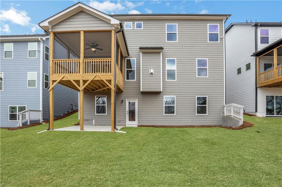 Exterior details and patio area of a home in Twin Lakes, Hoschton (Image 29). Exterior details and patio area of a home in Twin Lakes, Hoschton (Image 29).