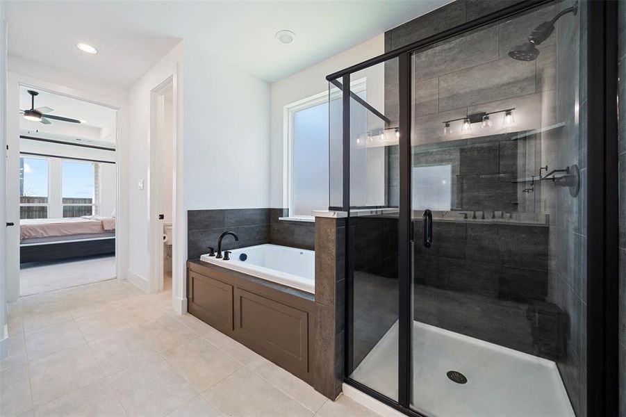 Furnished interior view inside a new home in North Sky, Celina (Image 29). Furnished interior view inside a new home in North Sky, Celina (Image 29).