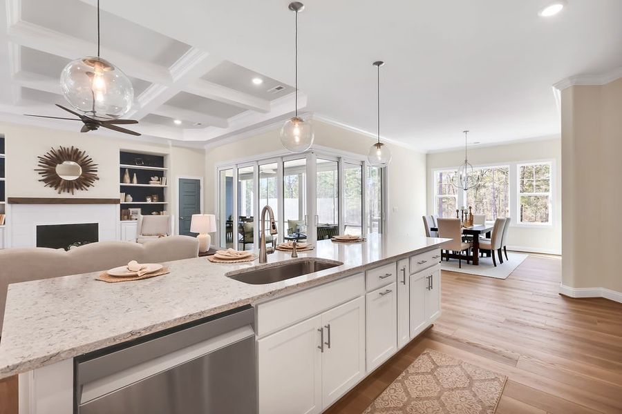 Furnished interior view inside a new home in Compass Pointe, Leland (Image 12). Furnished interior view inside a new home in Compass Pointe, Leland (Image 12).
