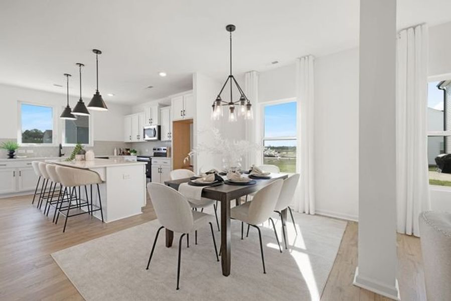 Representative furnished interior of a home built from the Dobson by True Homes in Westbrook Falls, Colfax (Image 7).