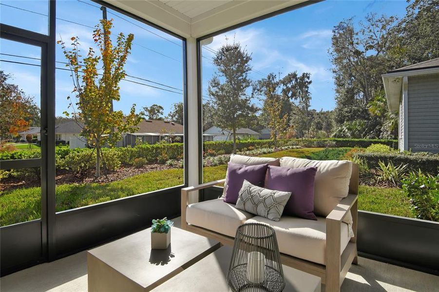 Exterior details and patio area of a home in Estates at Rivers Edge, Parrish (Image 3). Exterior details and patio area of a home in Estates at Rivers Edge, Parrish (Image 3).