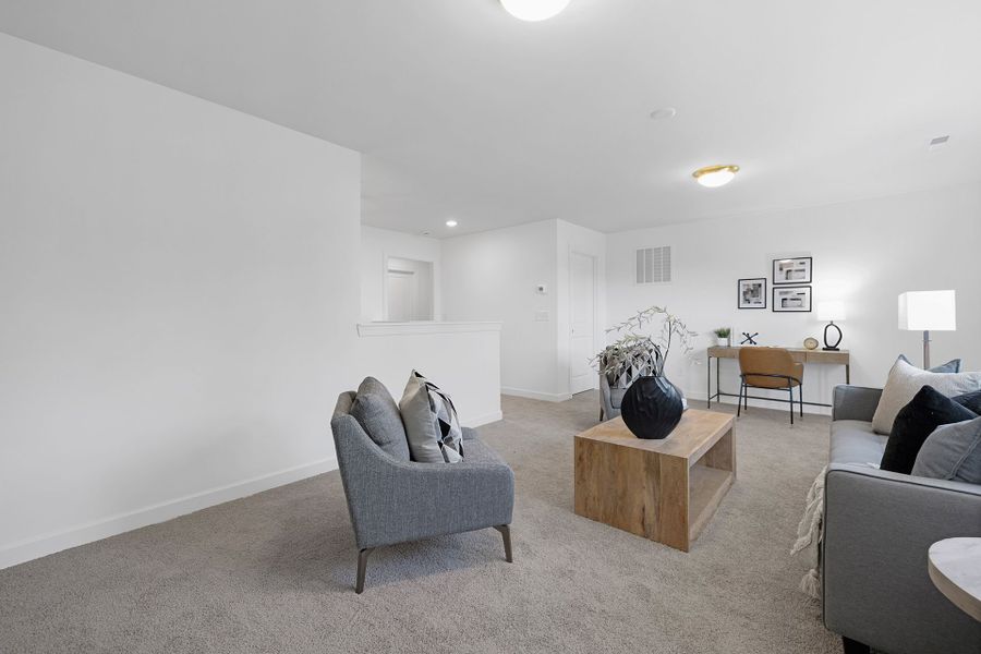 Furnished interior view inside a new home in Stonebridge Fairways, Monroe (Image 16). Furnished interior view inside a new home in Stonebridge Fairways, Monroe (Image 16).