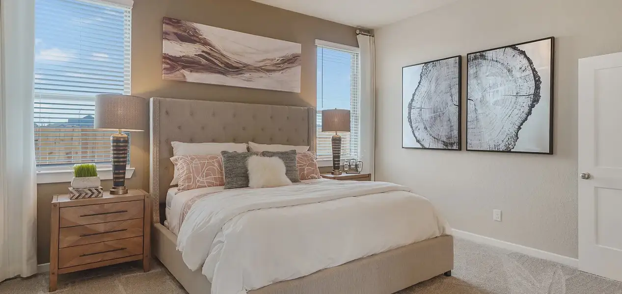 Representative furnished interior of a home built from the San Francisco by Chesmar Homes in Jordan Ranch 40's, Fulshear (Image 6).
