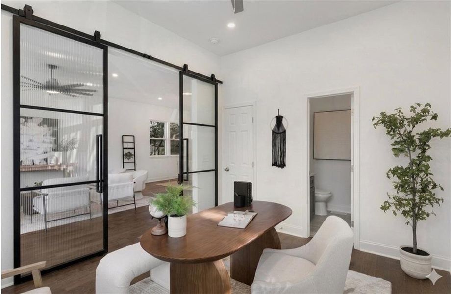 Furnished interior view inside a new home in , Atlanta (Image 16).