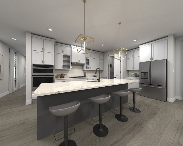 Skip takeout and prep dinner in the well-appointed kitchen.