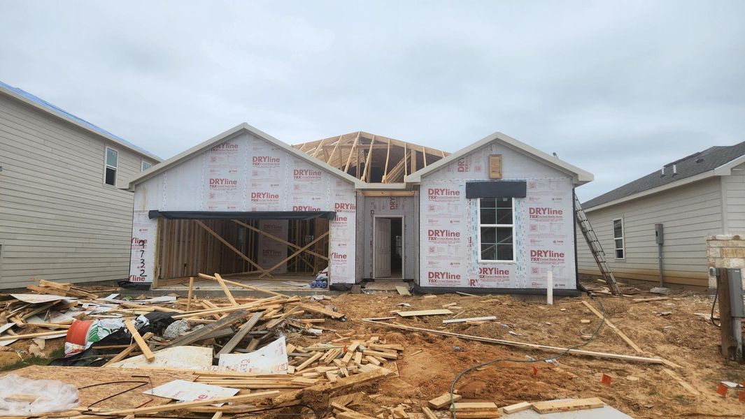 In-progress construction of a new home in Caney Mills, Conroe, TX (Image 19). In-progress construction of a new home in Caney Mills, Conroe, TX (Image 19).