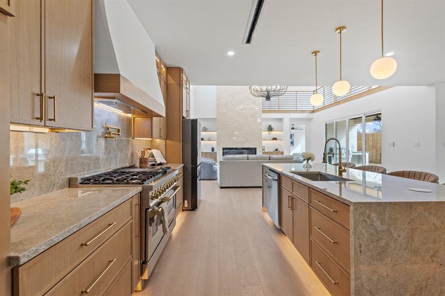 Furnished interior view inside a new home in , Dallas (Image 11).