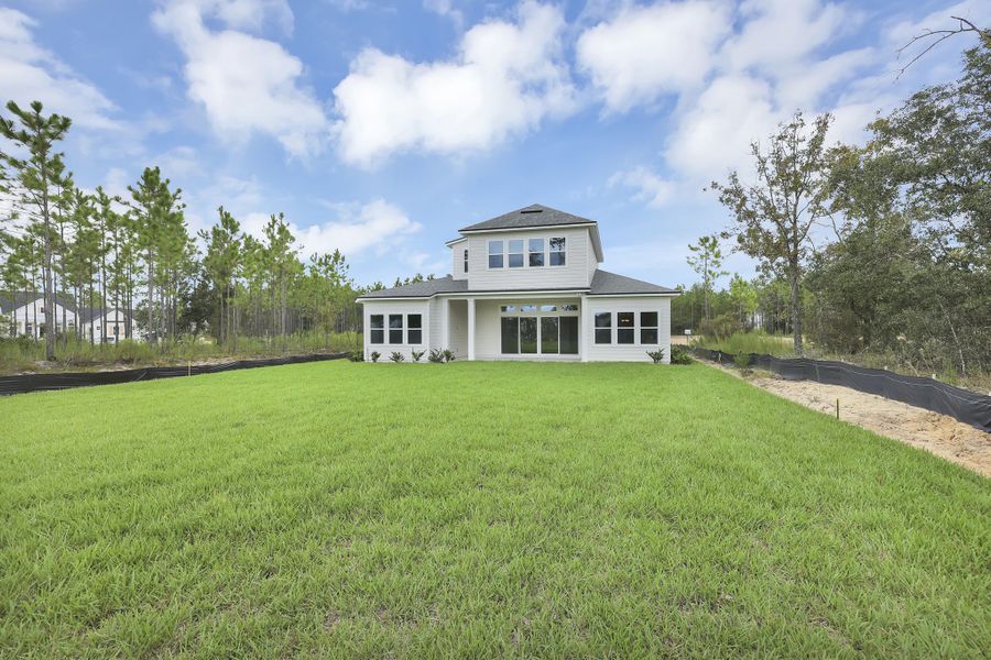 Representative exterior details of a home built from the Avondale II by Riverside Homes in Hidden Creek at SilverLeaf, St. Augustine (Image 49). Representative exterior details of a home built from the Avondale II by Riverside Homes in Hidden Creek at SilverLeaf, St. Augustine (Image 49).