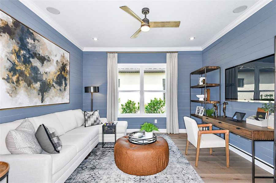 Furnished interior view inside a new home in Esplanade at Skye Ranch, Sarasota (Image 13). Furnished interior view inside a new home in Esplanade at Skye Ranch, Sarasota (Image 13).