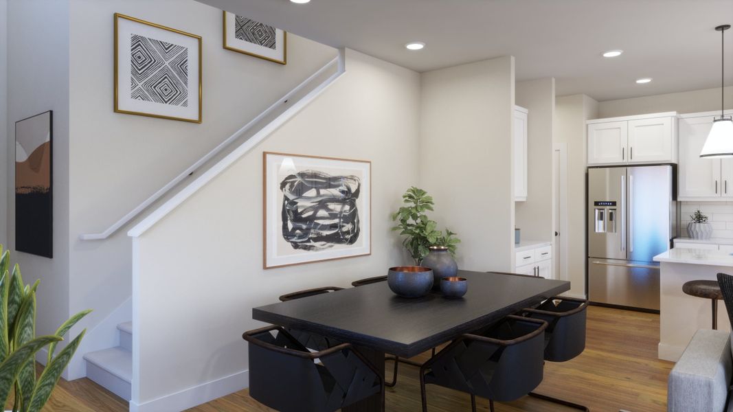 Furnished interior view inside a new home in Freedom at Anthem, Kyle (Image 4).