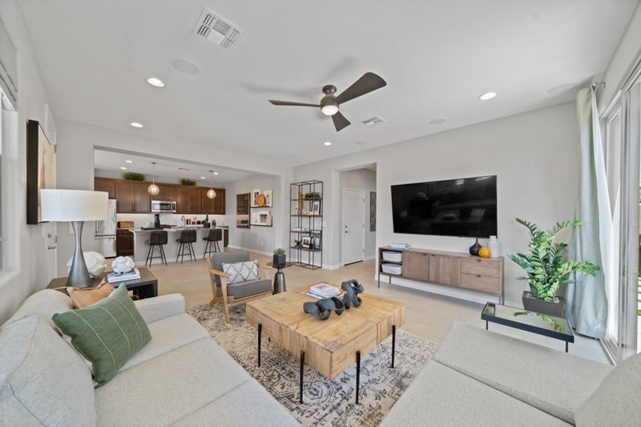 Furnished interior view inside a new home in Rancho Mercado, Surprise (Image 7).