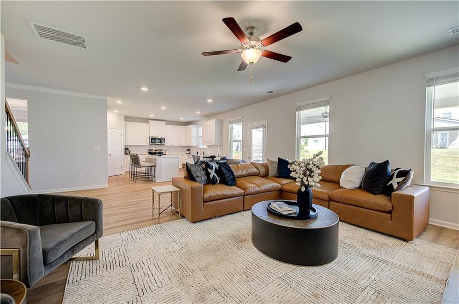 Furnished interior view inside a new home in Bowers Farm, McDonough (Image 9).