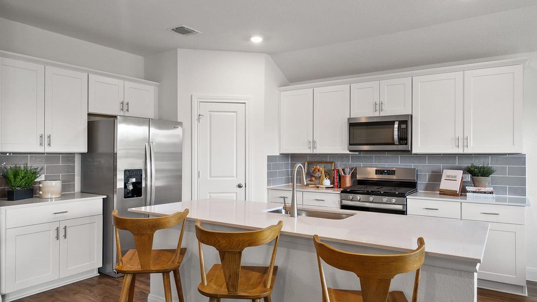 Furnished interior view inside a new home in Railhead, Cedar Creek (Image 37).