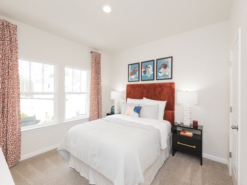 Furnished interior view inside a new home in Parkside at Grayson, Grayson (Image 12).