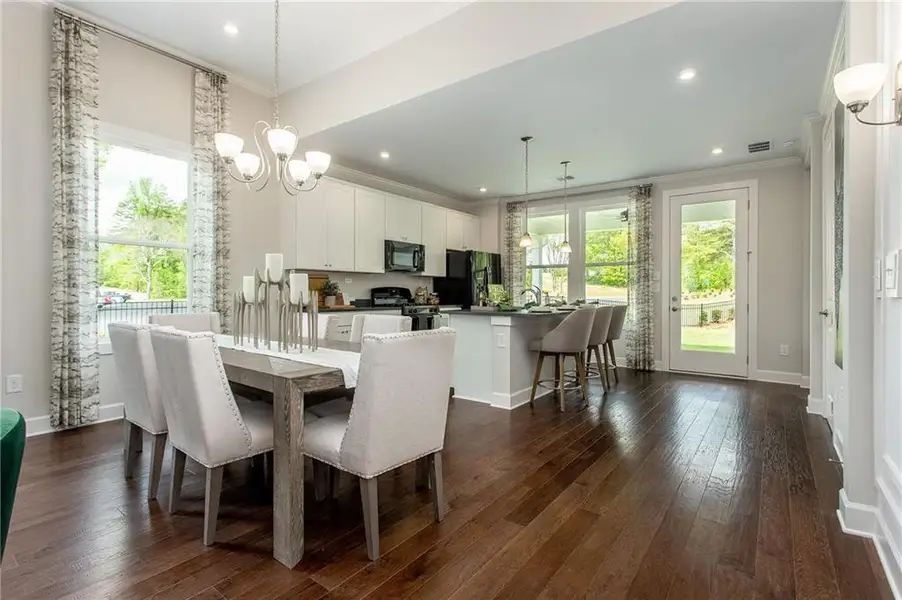 Furnished interior view inside a new home in , Hoschton (Image 5).