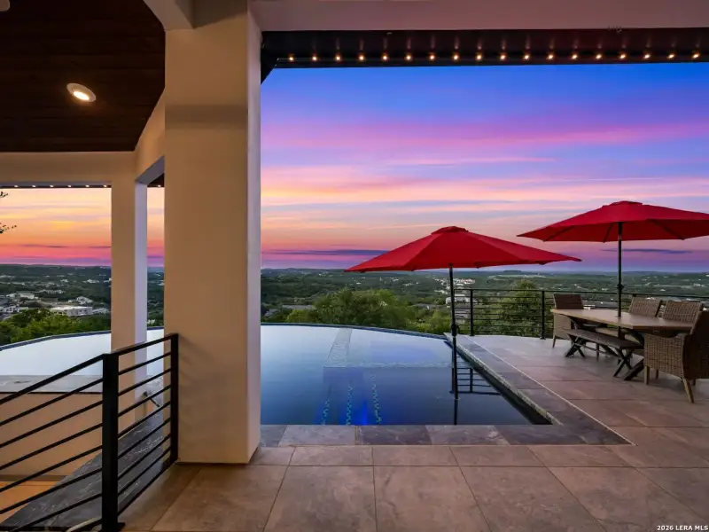 Exterior details and patio area of a home in , San Antonio (Image 38).