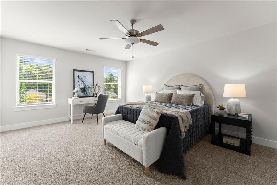Furnished interior view inside a new home in , Dawsonville (Image 35).