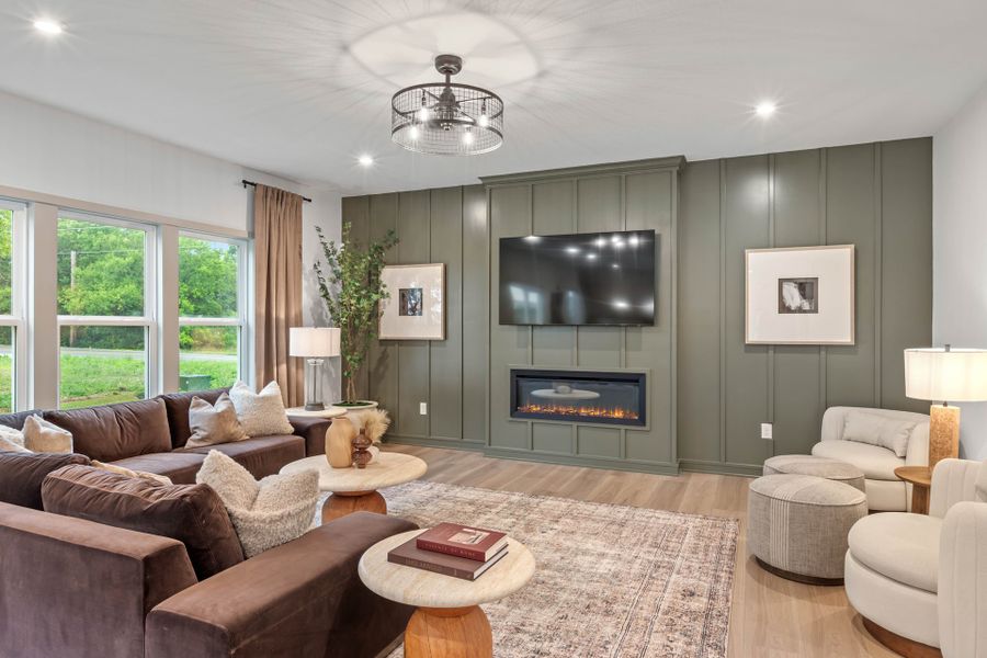Representative furnished interior of a home built from the Fairfax by Fischer Homes in Bridle Run, Louisville (Image 14).