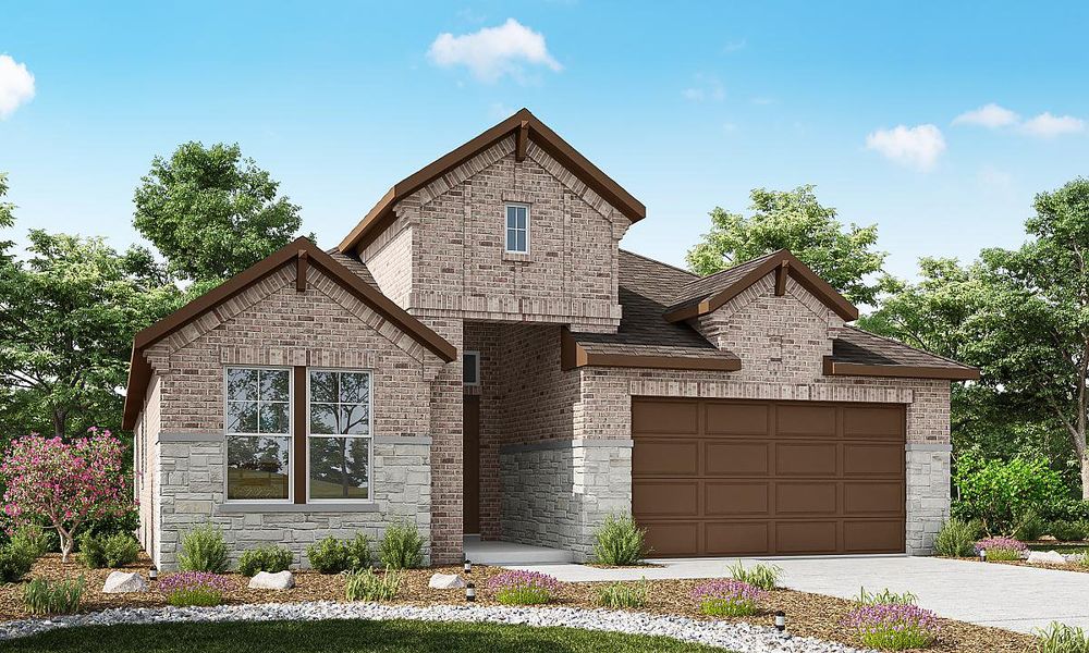 Representative exterior photo of a completed home built from the Yellowstar by Caldwell Homes in Chambers Creek, Willis, TX (Image 18). Representative exterior photo of a completed home built from the Yellowstar by Caldwell Homes in Chambers Creek, Willis, TX (Image 18).