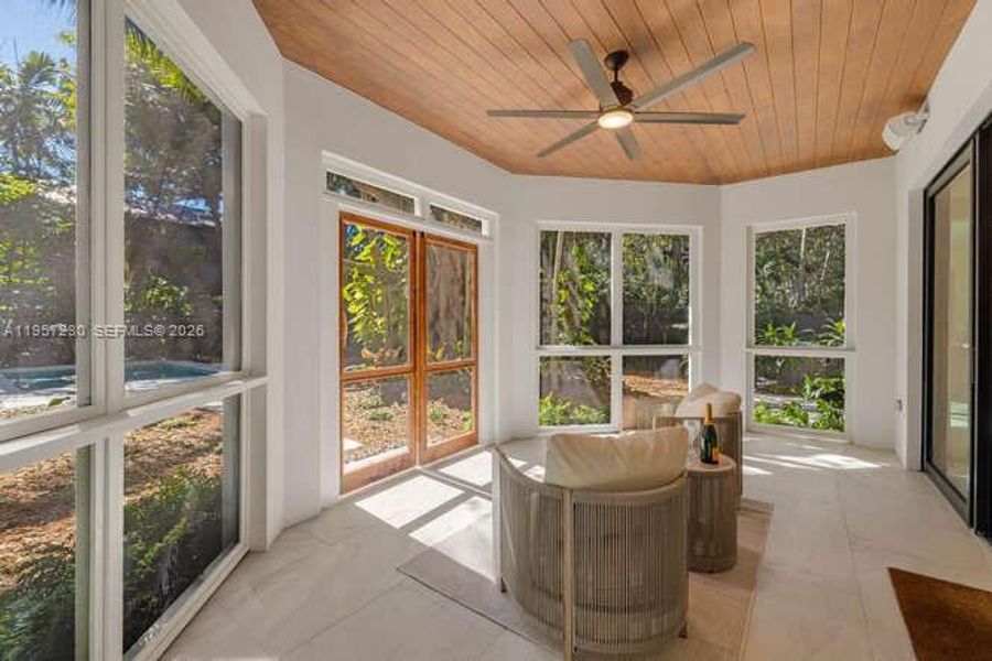 Exterior details and patio area of a home in , Miami (Image 39).