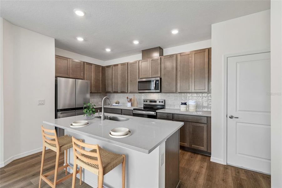 Furnished interior view inside a new home in Waterset Townhomes, Apollo Beach (Image 7).